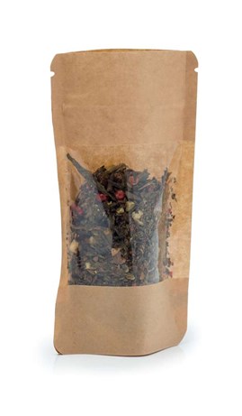 Doypack LIGHT KRAFT 250ml Duże Okno - 25 szt.