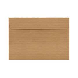 Koperty Ozdobne B6 Kraft Prążek 120g 50 sztuk - Ekologiczne Koperty