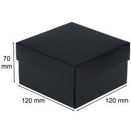 Pudełko Laminowane 120x120x70mm Czarne