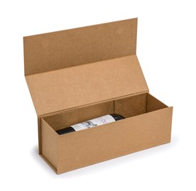 Pudełko Magnetyczne Na Wino Kraft 325x110x105mm (zew) Prezentowe