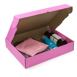 Kartony Wykrojnikowe 350x300x70mm Różowe, 10 sztuk