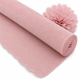 Krepina Włoska 180g Zgaszony Róż 50×250 cm Profesjonalna Bibuła Dekoracyjna