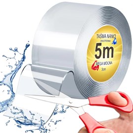 Taśma Dwustronna NANO 30mm/5m Przezroczysta