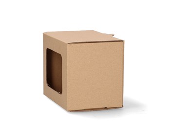 Pudełko ozdobne z oknem, na kubek 115x85x95mm