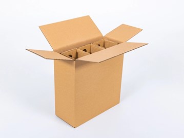 Pudełko transportowe 342x146x368 mm na 3 butelki – 10 szt.