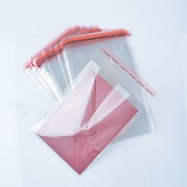 Woreczki foliowe z taśmą 65x100 + 30mm 100szt