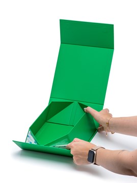 Pudełko Magnetyczne Ciemno Zielone 200x200x90mm Pudełko Ozdobne