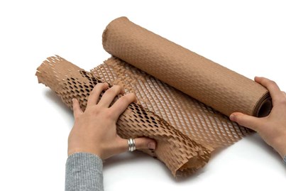 Papier nacinany kraft brąz 40cm/25m