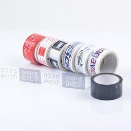 Taśma pakowa z nadrukiem, klej akryl, 48mm 60y, 1 kolor, 108szt rolek