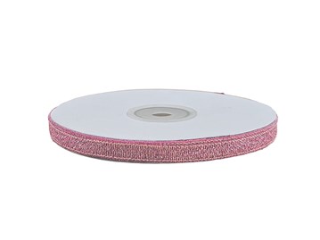 Wstążka brokatowa 6mm/32m bordowa WB7031