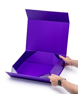 Pudełko Magnetyczne Ciemny Fiolet 350x250x100mm Pudełko Ozdobne