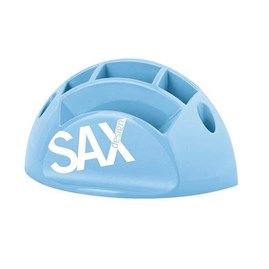 Przybornik biurowy 6 komór j.niebieski