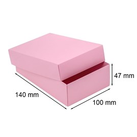 Pudełko ozdobne 140x100x47 Pudrowe Różowe S