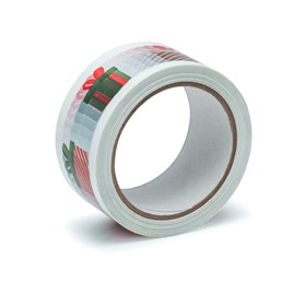 Taśma świąteczna samoprzylepna, Prezenty, 48mm/66m
