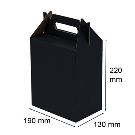 Pudełko z uchwytem F217 190x130x220mm czarne
