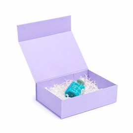 lawendowe pudełko magnetyczne, pantone 7443C, pudełko 350x250x100, opakowanie eleganckie, opakowanie premium