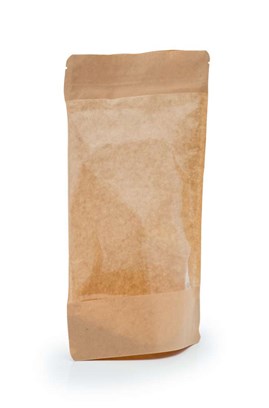 Doypack LIGHT KRAFT 500ml Duże Okno - 25 szt.