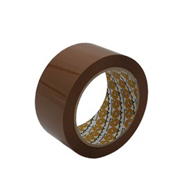 Taśma AKRYL brąz cicha 50mm/90m STOKROTKA