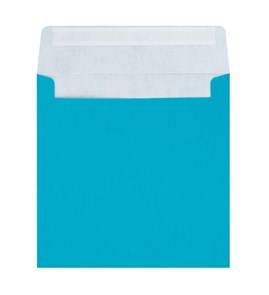 Koperty K4 kwadratowe Perłowe Niebieskie 120gsm 50szt