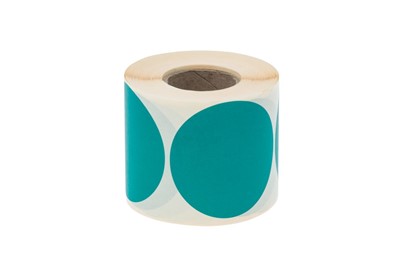 Naklejki okrągłe Fi 50mm 500szt Zielone