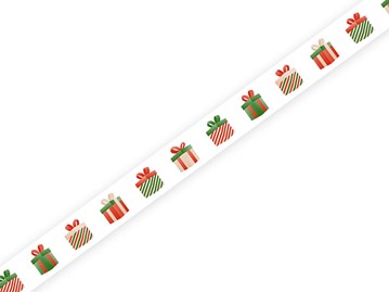 Taśma świąteczna samoprzylepna, Prezenty, 48mm/66m