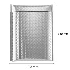 Koperta Metaliczna 270x350mm Srebrna