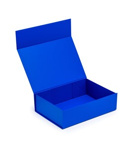Pudełko Magnetyczne 350x250x100mm Niebieskie A4 Ozdobne na prezent