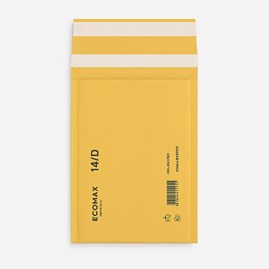 Papierowe koperty bąbelkowe ECOMAX D14 brązowe – 100 sztuk EKO