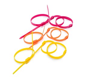 Opaska Zaciskowa niski profil 490/9,5mm Różowa