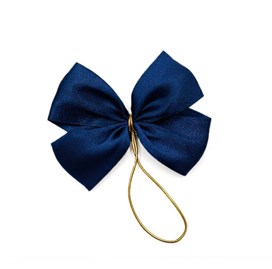 Kokarda satynowa 40mm - Granat - gumka - 10 szt.
