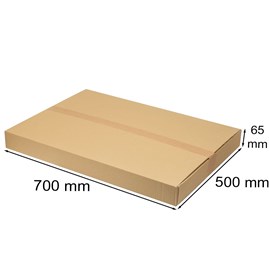 Pudło klapowe 700x500x65mm