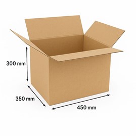 Pudełko klapowe 450x350x300 mm B400 – 10 kartonów