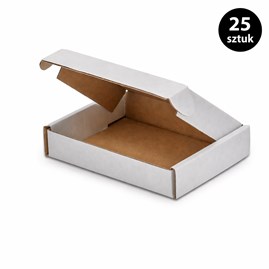 Karton wykrojnikowy 170x110x30 mm biały 25 szt