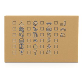 Duży karton C500 z uchwytami i nadrukiem – 570x380x390 mm