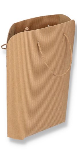 Torba prezentowa EKOz tektury karbowanej 160x60x250, Sznurek