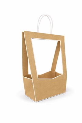 Torba prezentowa otwarta 230x140x380 mm naturalna