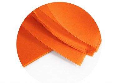 Bibuła 50x75 cm pomarańczowa 48 szt