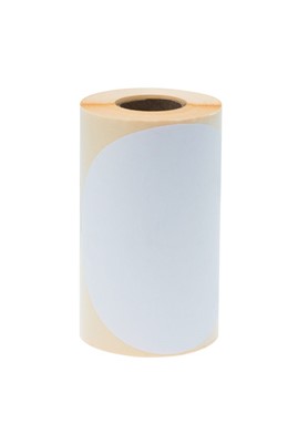 Naklejki okrągłe Fi 150mm 250szt Białe