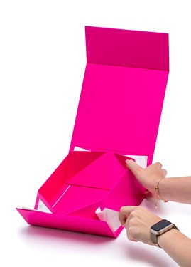 Pudełko Magnetyczne Fuksja 200x200x90mm Pudełko Ozdobne Prezentowe