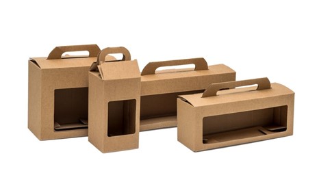 Pudełko karbowane na 4 słoiki 0,35l 305x72x123mm