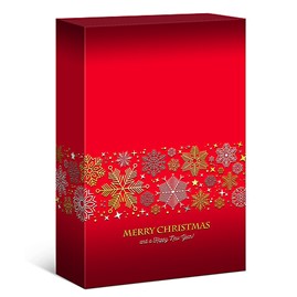 Karton Świąteczny Czerwone Merry 360x236x82 mm