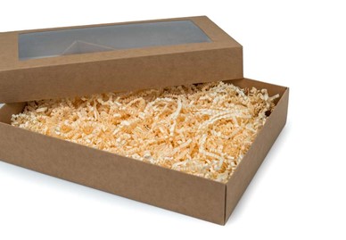 Pudełko ozdobne kraft 260x180x50mm z oknem