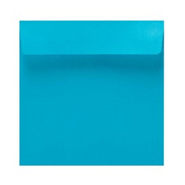 Koperty K4 kwadratowe Perłowe Niebieskie 120gsm 50szt