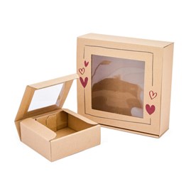 Karton z okienkiem RAMKA 150x140x55mm