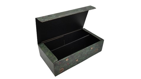 KARTON ŚWIĄTECZNY ZIELONA CHOINKA 360X192X93 MM