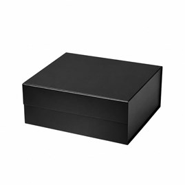 Czarne pudełko magnetyczne A4 330x255x115mm, składane opakowanie prezentowe
