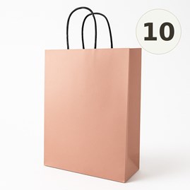 torba papierowa miedziana 180x80x225 mm 10 sztuk