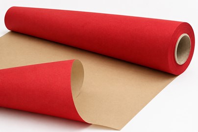 Papier do pakowania czerwony kraft 79cm 50m