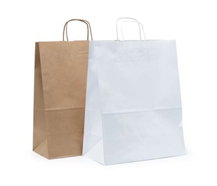 Torebka Papierowa Brązowa Prążek