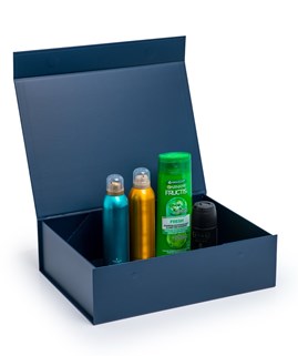 Pudełko Magnetyczne Granatowe 380x280x110mm (zew) L Prezentowe